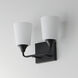 Hudson 2 Light 13 inch Black Bath Vanity Wall Light in Satin White