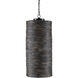 Nagano 1 Light 12 inch Satin Black/Graywash Pendant Ceiling Light