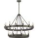 Lewisburg 22 Light 32 inch Malted Rust Chandelier Ceiling Light