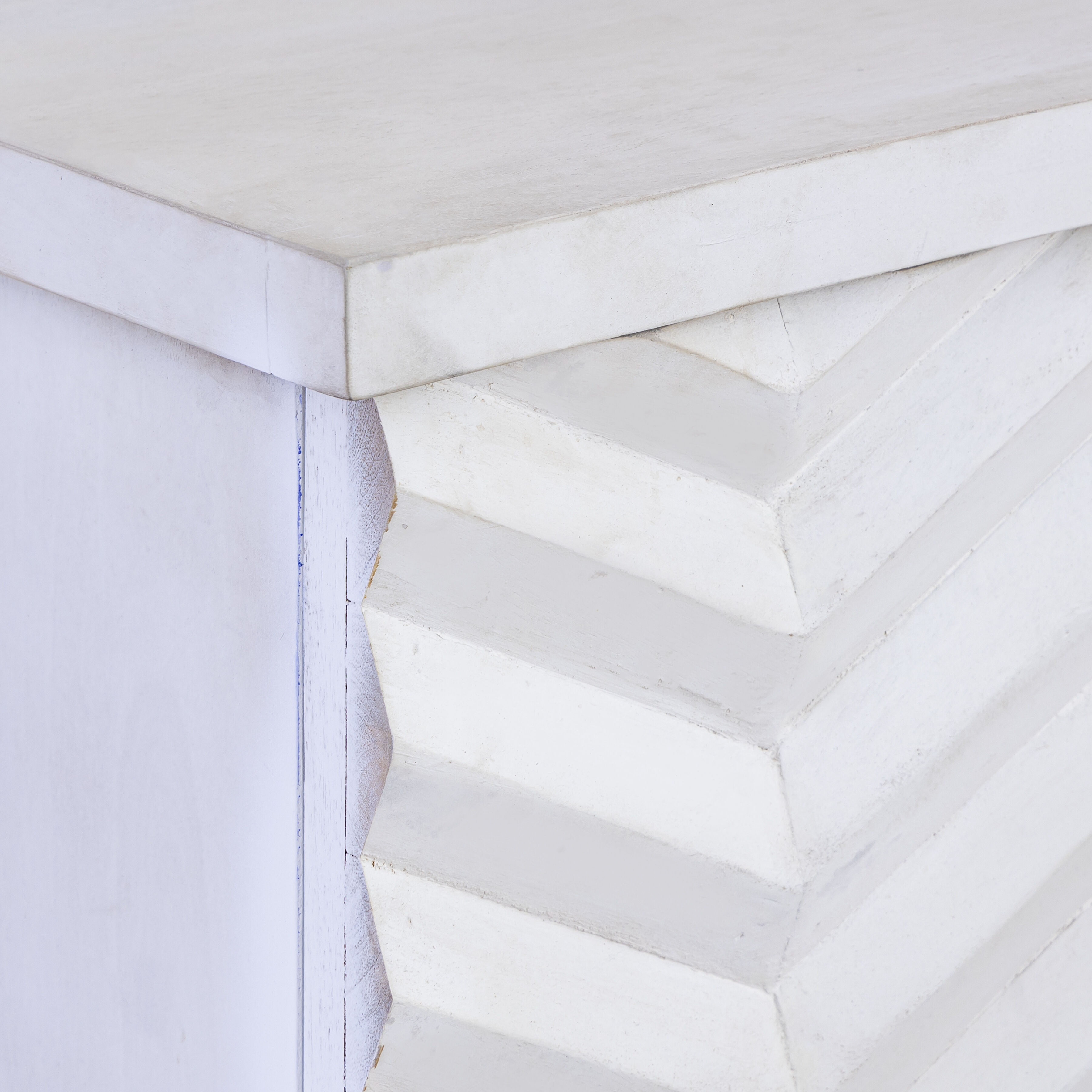 Brendle Whitewash with Gold Credenza