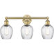Salina 3 Light 23 inch Brushed Brass Bath Vanity Light Wall Light