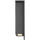Square LED 10 inch Bronze Outdoor Wall Light in 10in.