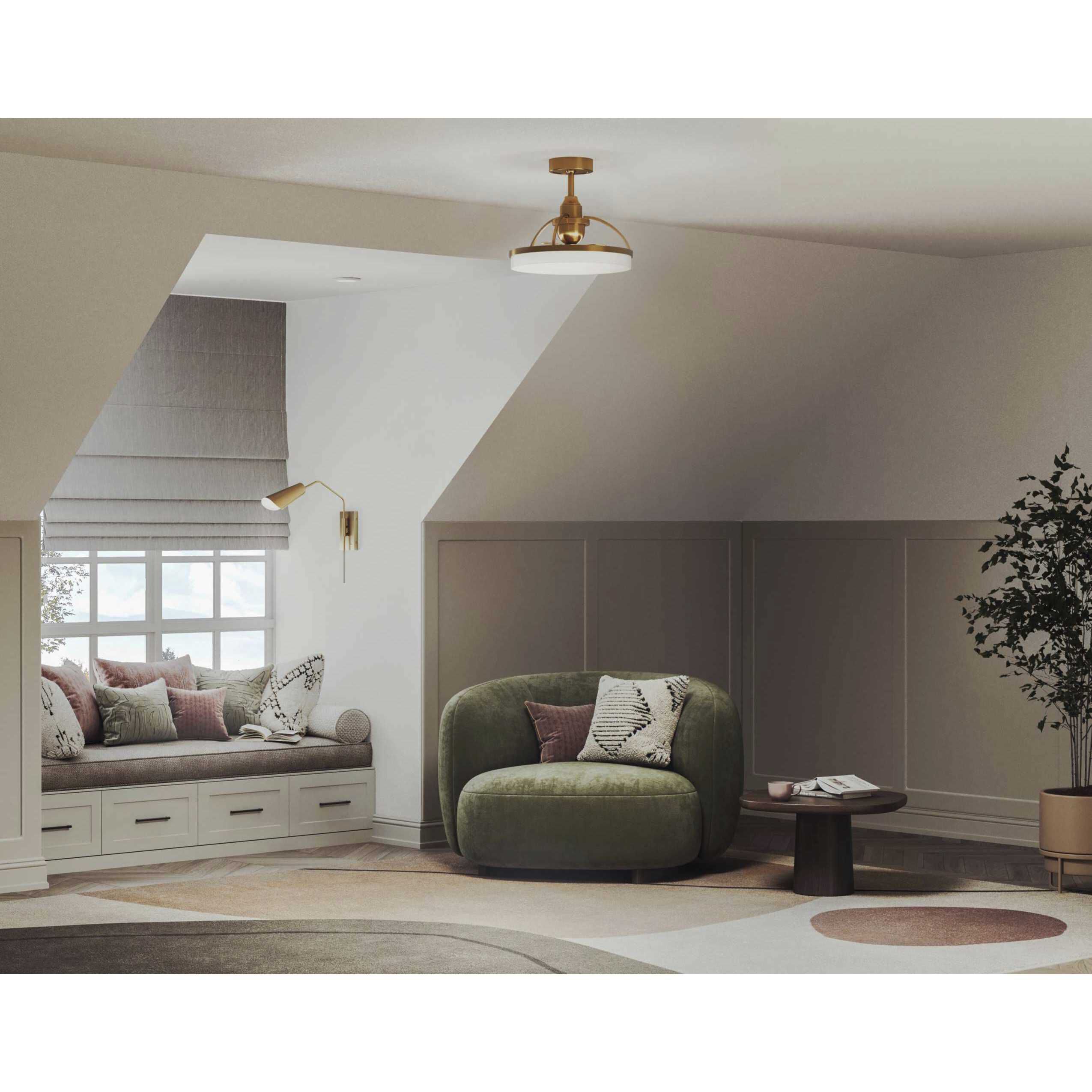 Cornett LED 4.5 inch Brushed Gold Wall Bracket Wall Light