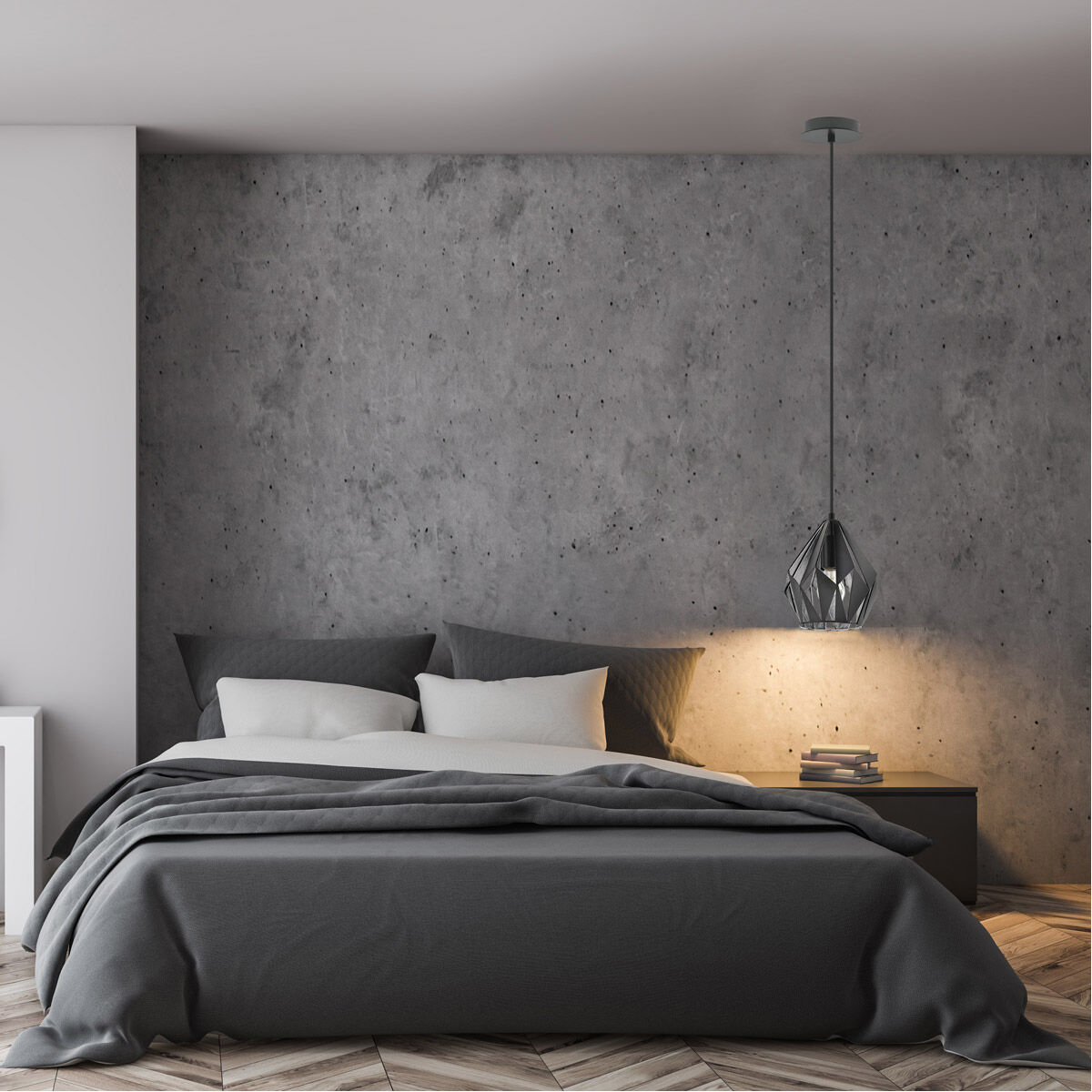 Carlton 3 1 Light 7.5 inch Black/Silver Geometric Pendant Ceiling Light