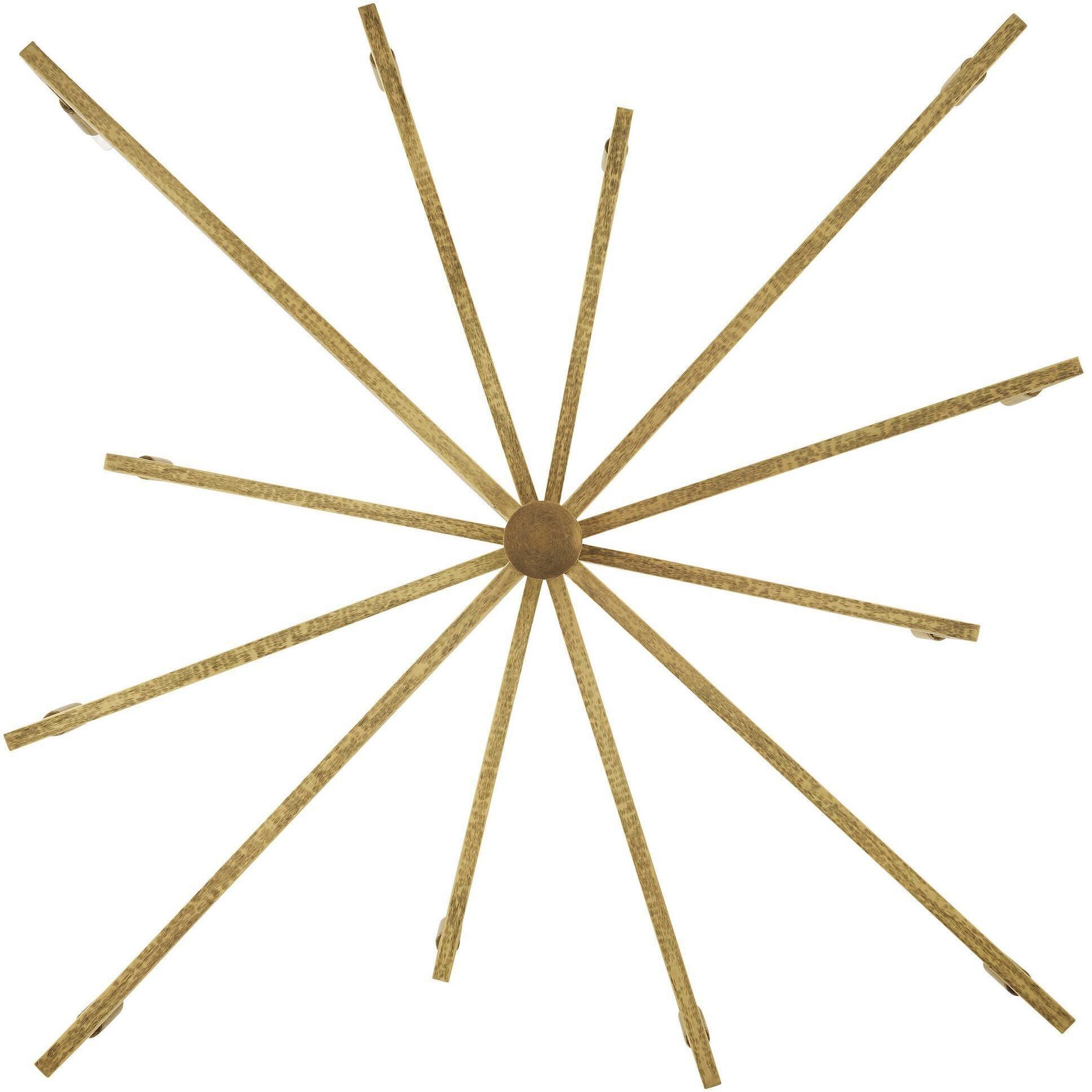 Griff 12 Light 56 inch Antique Brass Chandelier Ceiling Light, Large