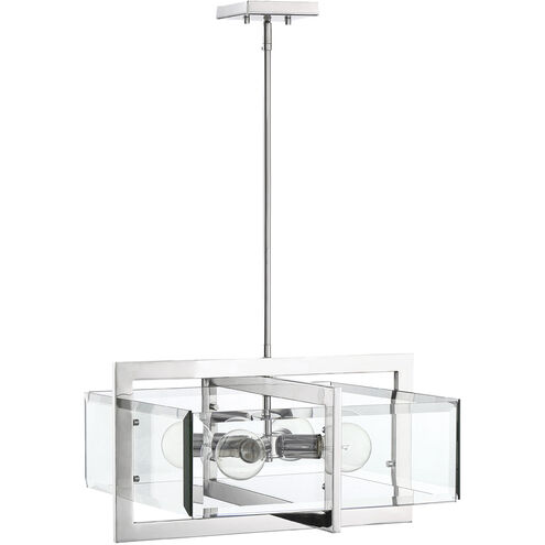 Ethan 4 Light 20.75 inch Polished Nickel Pendant Ceiling Light