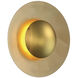 Blaze LED 4 inch Gold Leaf ADA Wall Sconce Wall Light in 18in.