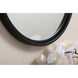 Motif 32 X 32 inch Black Wall Mirror