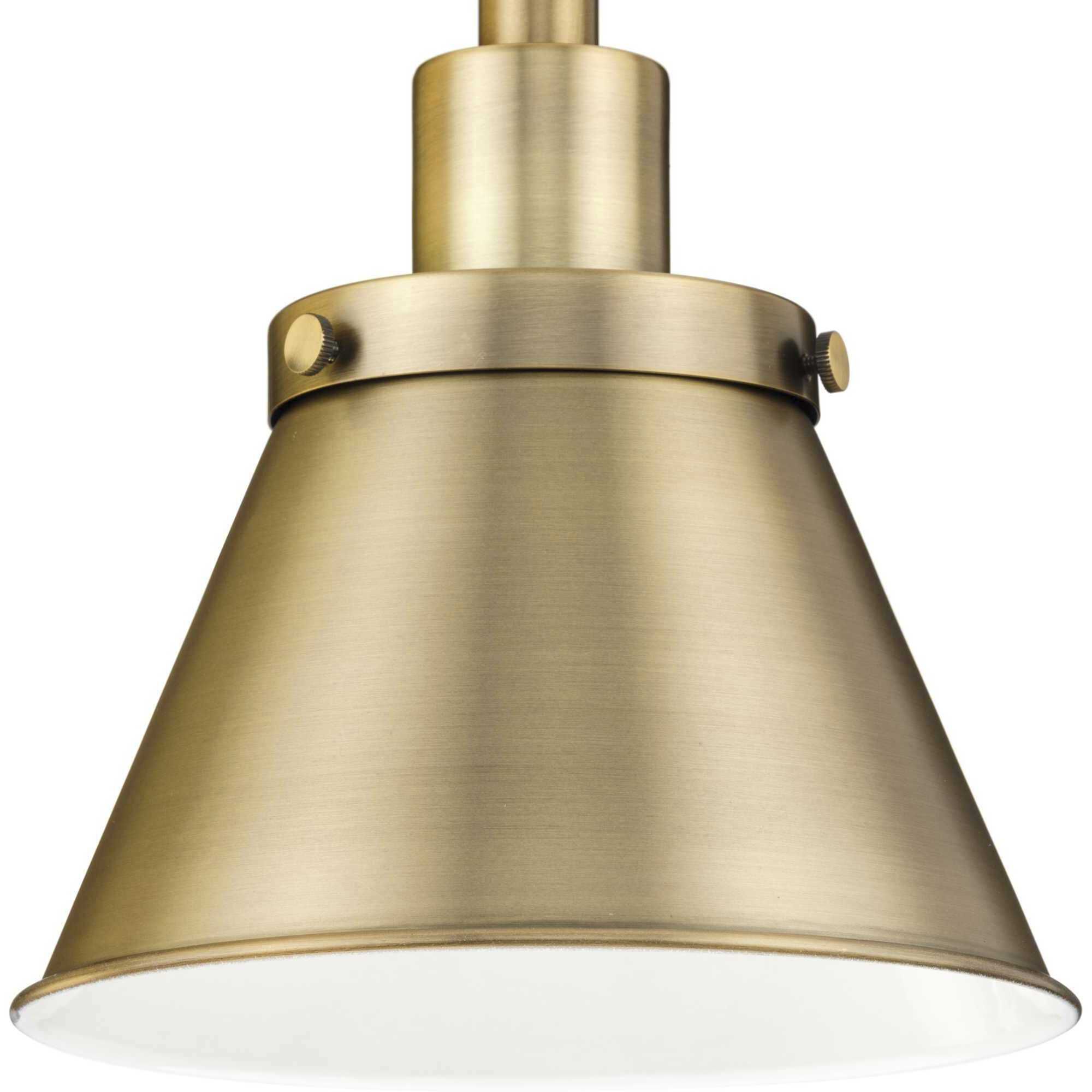 Hinton 1 Light 8.25 inch Vintage Brass Mini-Pendant Ceiling Light