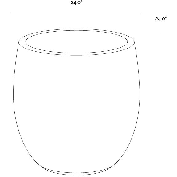 Coleus Black Outdoor Planter, Small