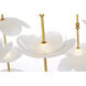 Barbara Barry Petaluma LED 32 inch Soft Lacquered Brass Cascading Chandelier Ceiling Light