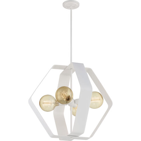 Zen 4 Light 24 inch White Pendant Ceiling Light