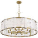Veil 10 Light 36 inch Legacy Brass Pendant Ceiling Light