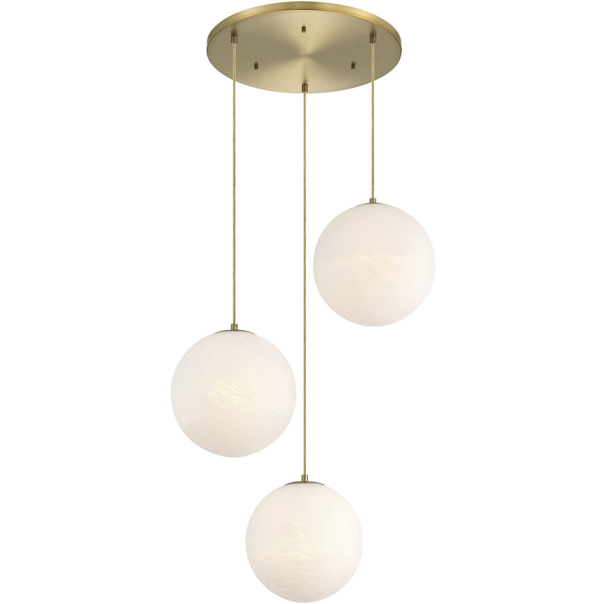 Pixie LED 28 inch Brushed Gold Chandelier Ceiling Light