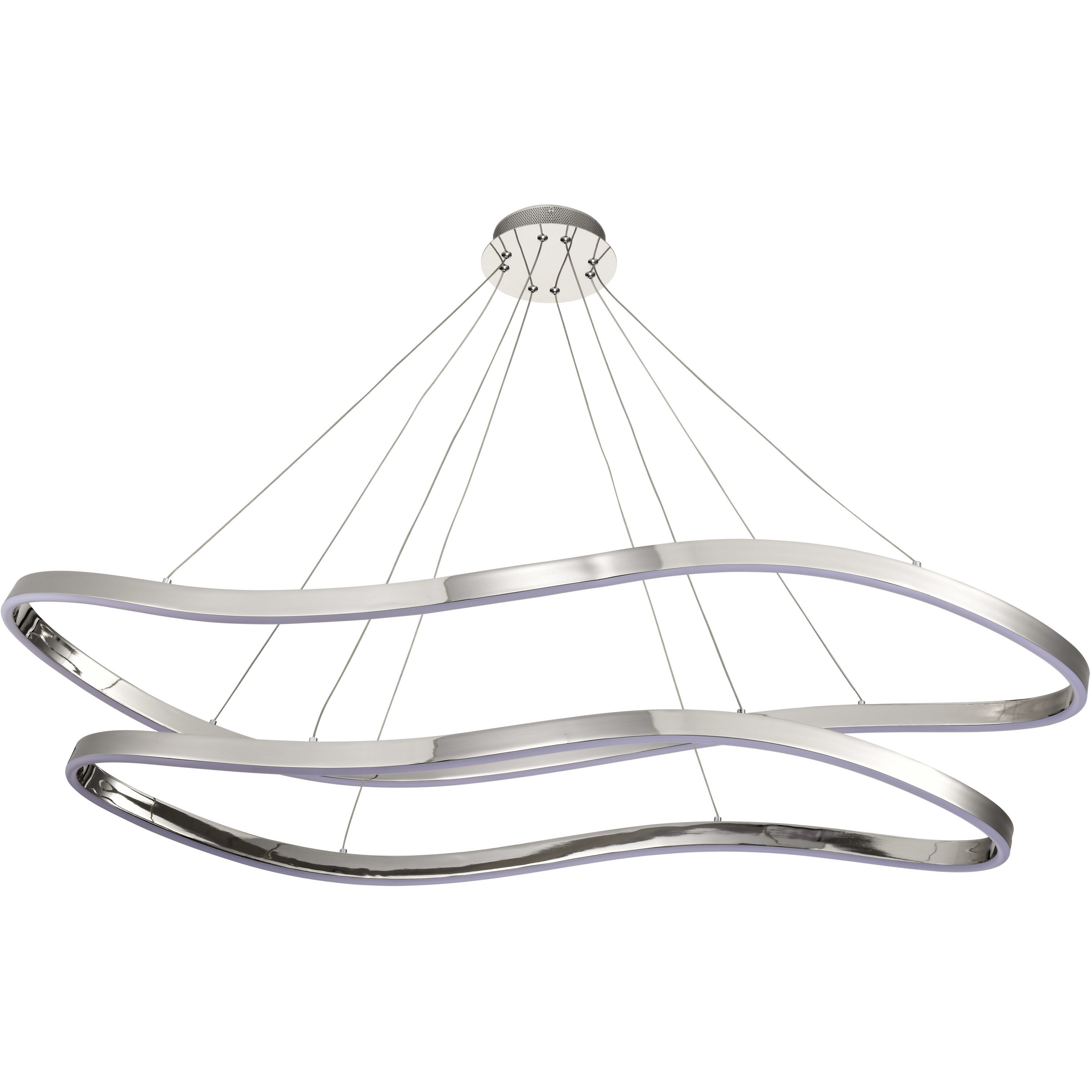 Sylas LED 20.1 inch Polished Nickel Pendant Ceiling Light