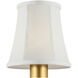 Visual Comfort Clip Linen Bell Empire 4.25 inch Empire Shade, 4in