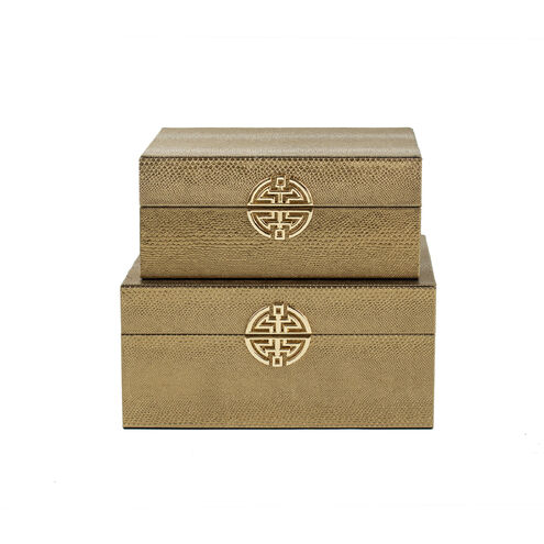 Yasmeen 9 X 7 inch Bronze and Gold Boxes