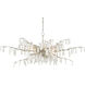 Forest Dawn 8 Light 60 inch Textured Silver Chandelier Ceiling Light, Aviva Stanoff Collection