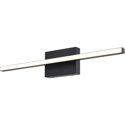 Ashburn LED 24 inch Matte Black Bathroom Light Wall Light