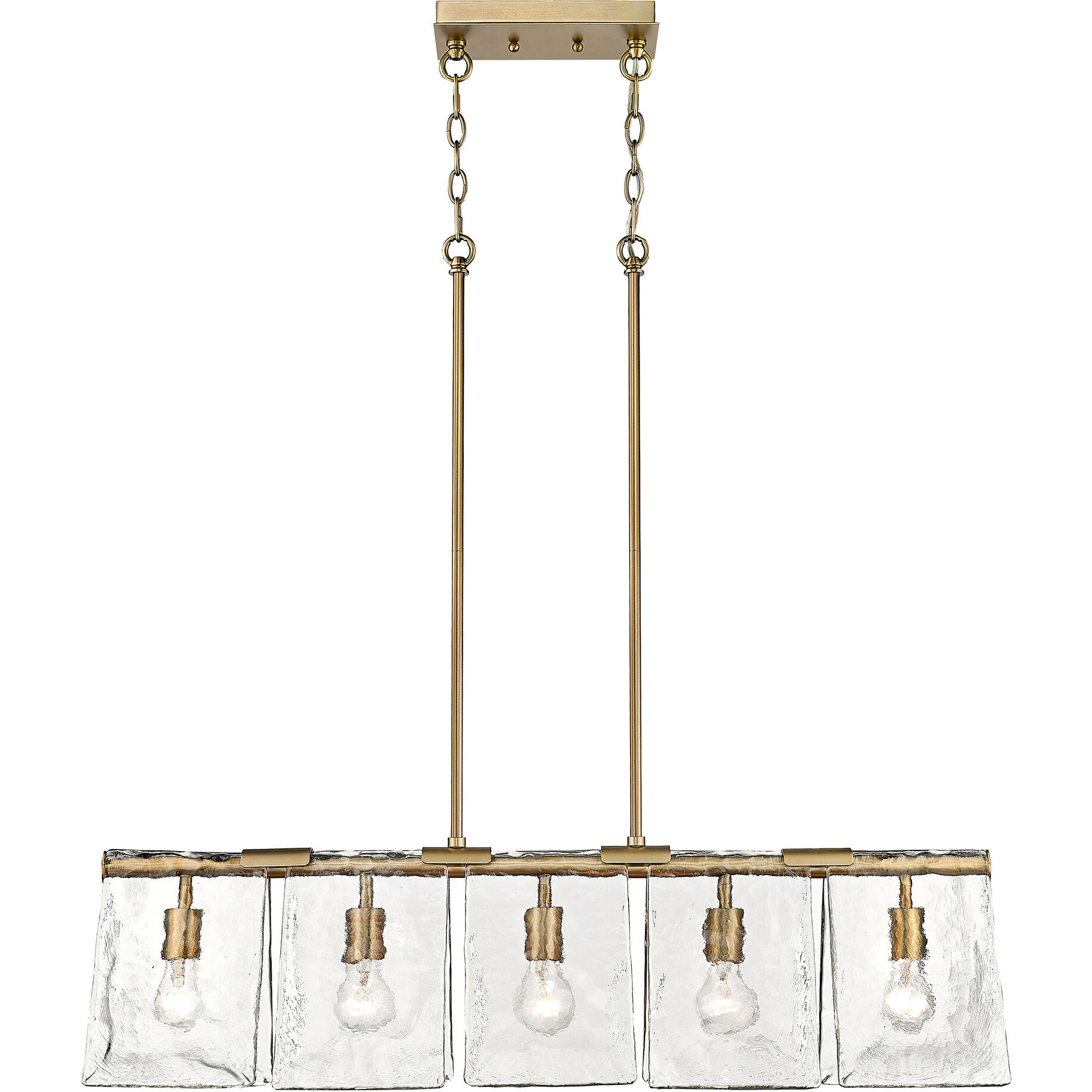 Serenity Island Light Ceiling Light in Modern Brass