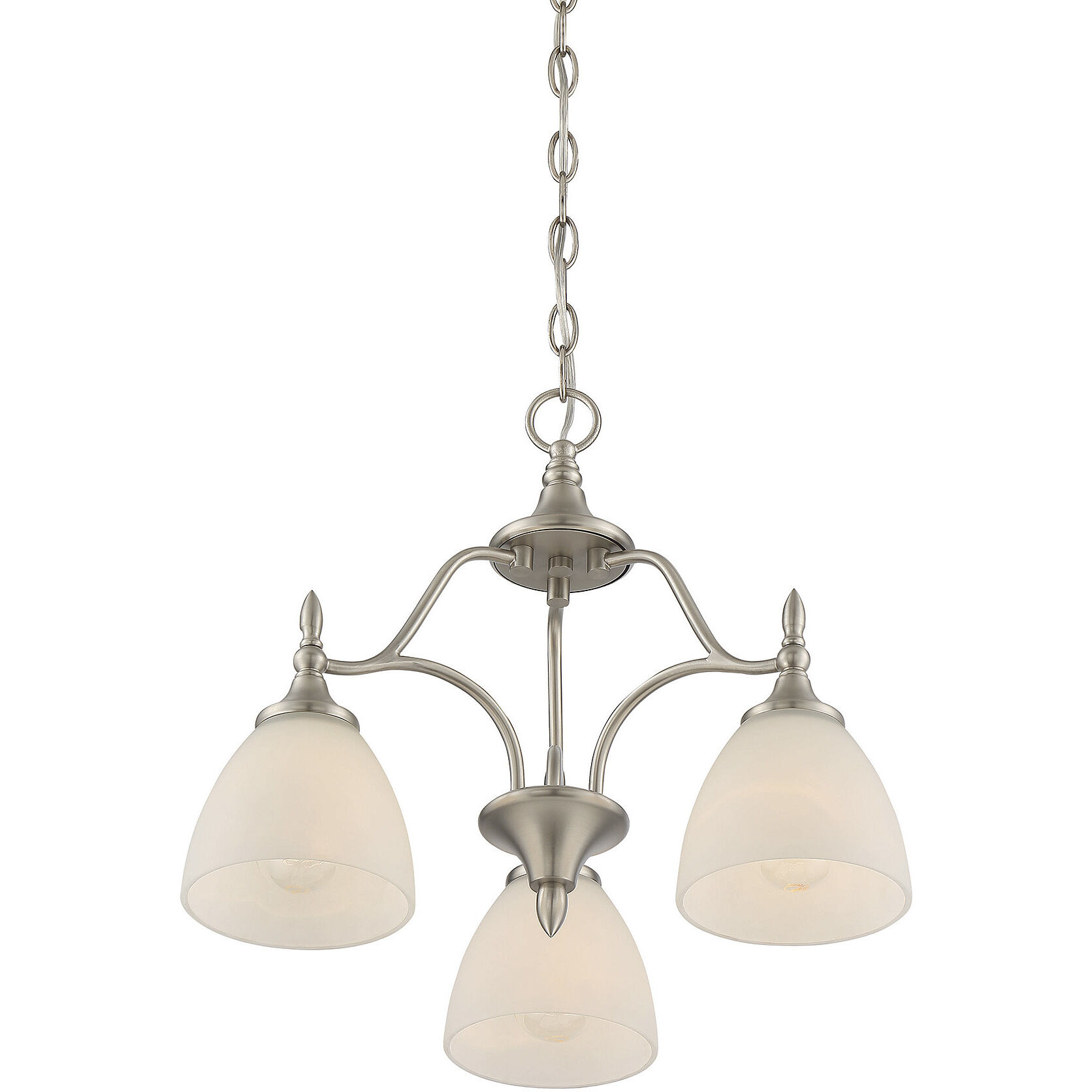 Herndon 3 Light 18.5 inch Satin Nickel Chandelier Ceiling Light, Essentials
