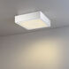 Acara LED 12 inch Chrome Flush Mount Ceiling Light, Large