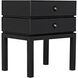 Andras 28 X 24 inch Black Side Table