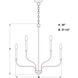 Harris LED 27.5 inch Satin Nickel Chandelier Ceiling Light