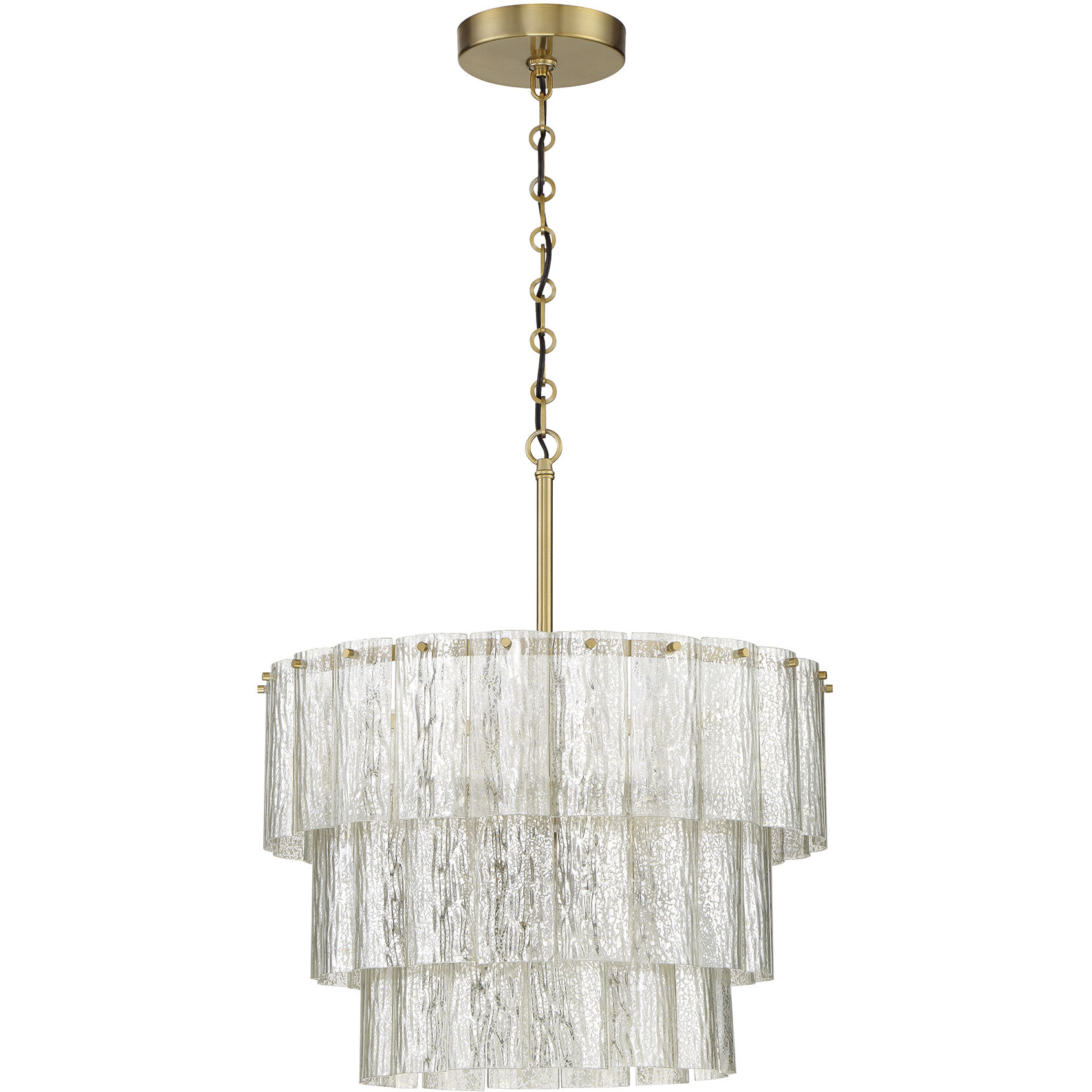 Museo 12 Light 29.5 inch Satin Brass Pendant Ceiling Light