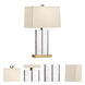 Chelsea House 25 inch 100.00 watt Clear/Antique Table Lamp Portable Light