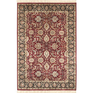 Taj Mahal 36 X 24 inch Dark Brown, Black, Tan Rug