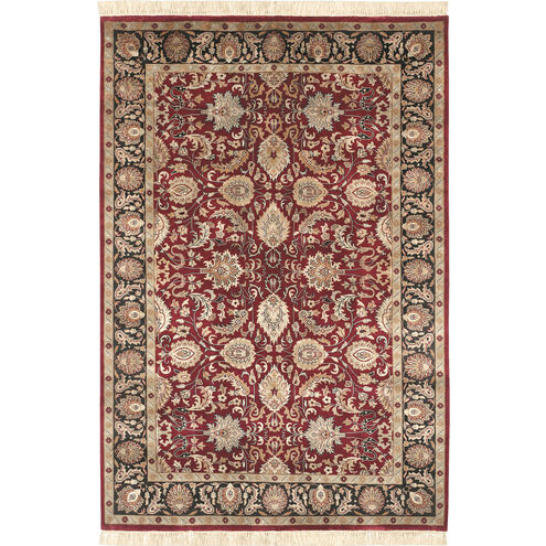 Taj Mahal 102 X 66 inch Dark Brown, Black, Tan Rug