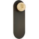 Kelly Wearstler Pertica LED 3.25 inch Mirrored Bronze Sconce Wall Light