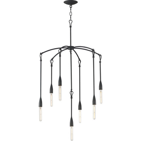 Pioneer 7 Light 28 inch Anthracite Multi-Light Pendant Ceiling Light