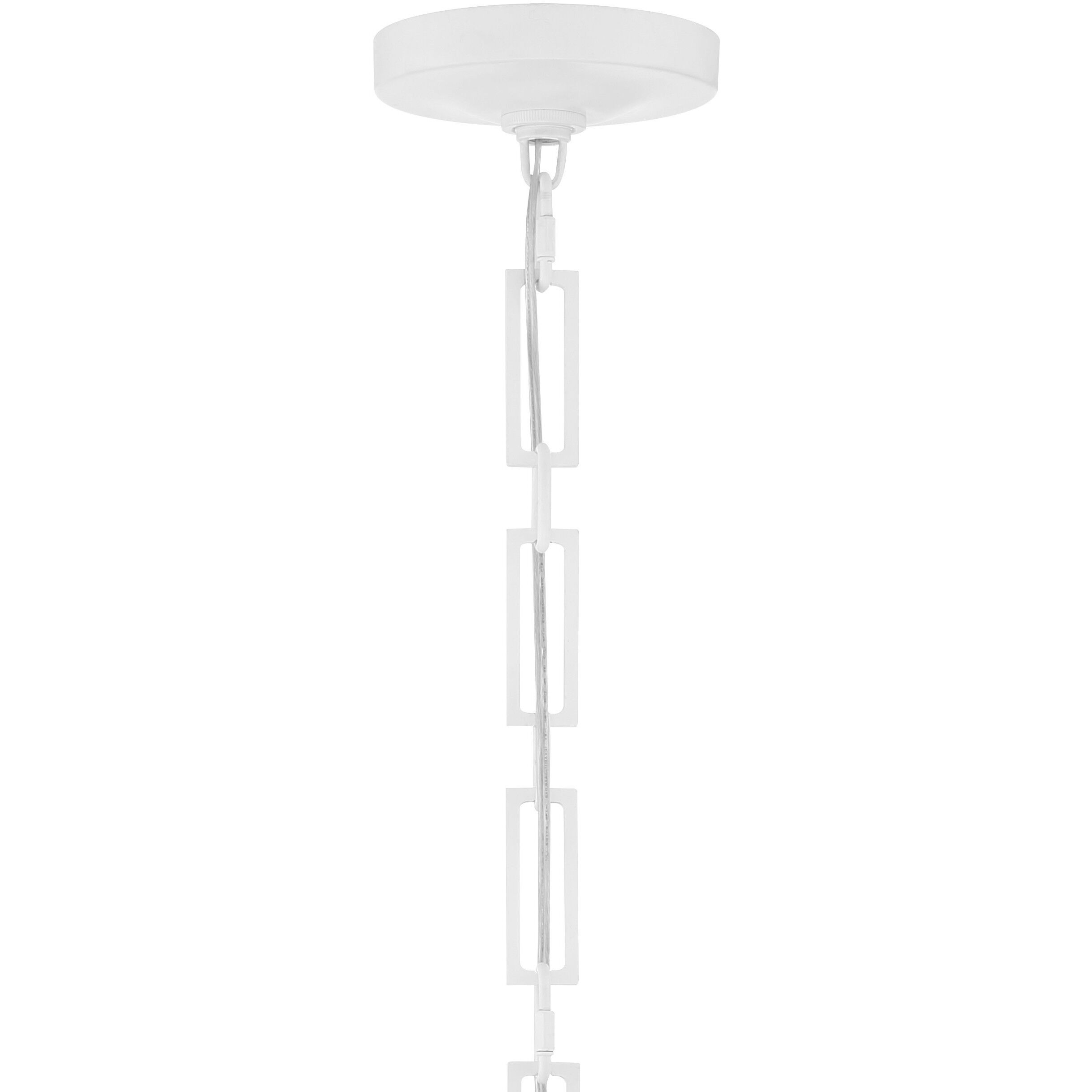 Alston 1 Light 12 inch Matte White/Antique Gold Mini Pendant Ceiling Light in Matte White and Antique Gold