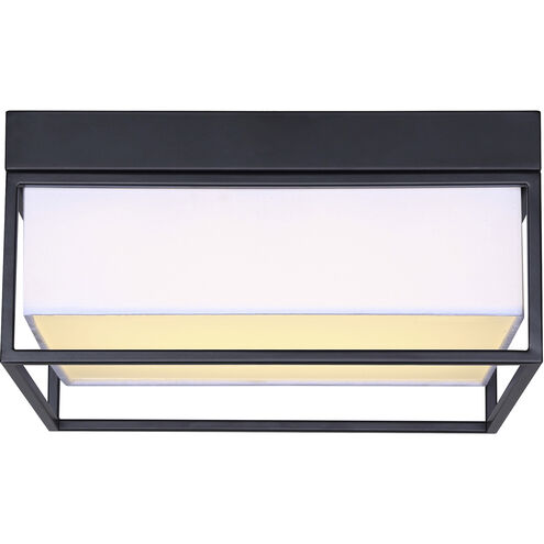 Bretton LED 12 inch Black Flush Mount Ceiling Light