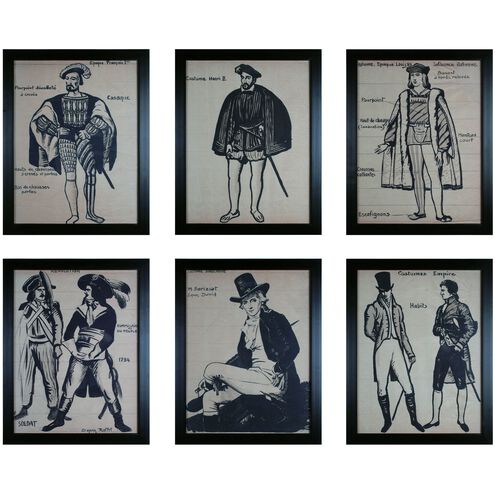 Frenchmen Beige with Black Framed Wall Art