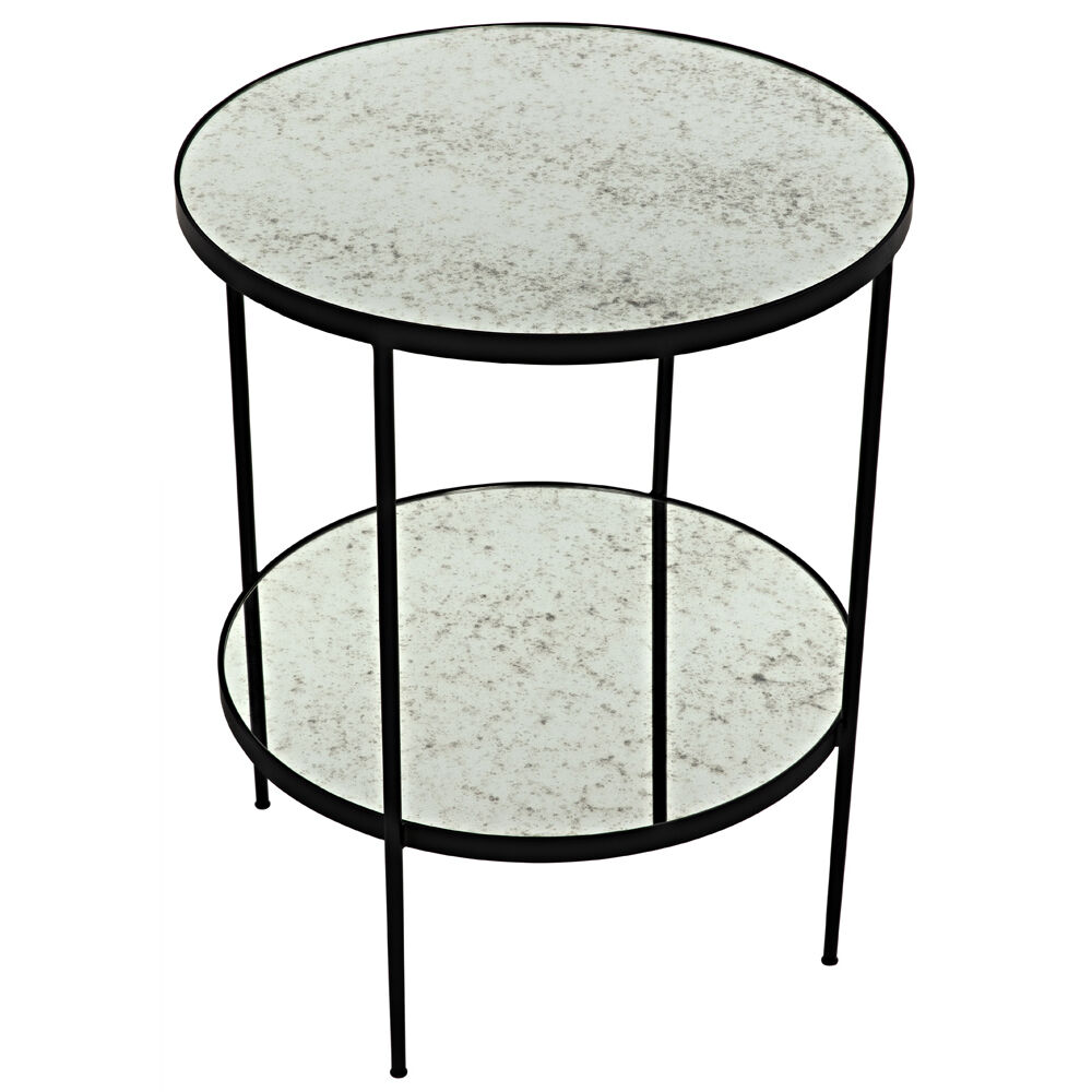 Anna 30 X 25 inch Matte Black Side Table