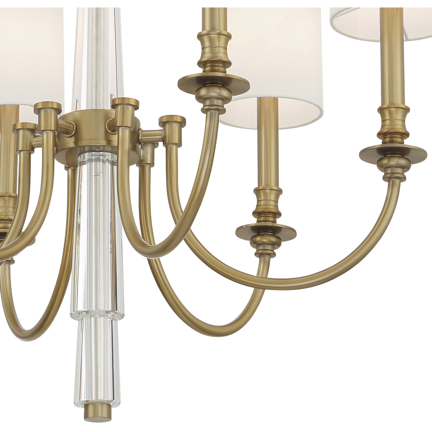 Lloyd 6 Light 26 inch Aged Brass Chandelier Ceiling Light