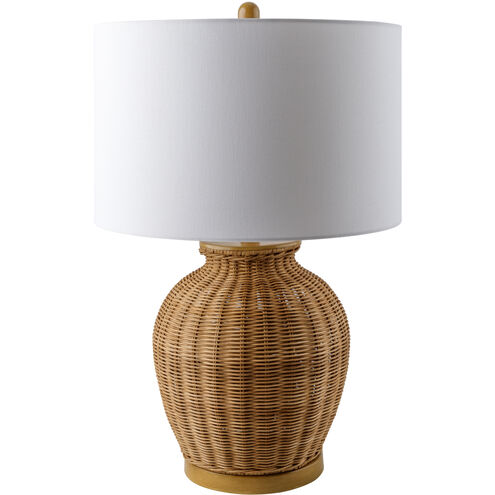 Ziran 25.6 inch 100 watt Beige Accent Table Lamp Portable Light