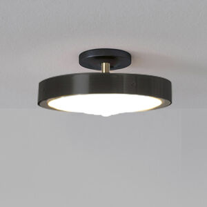 Redondo LED 11 inch Matte Black Semi-Flush Mount Ceiling Light