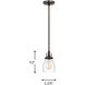 Belton 1 Light 5.38 inch Bronze Pendant Ceiling Light