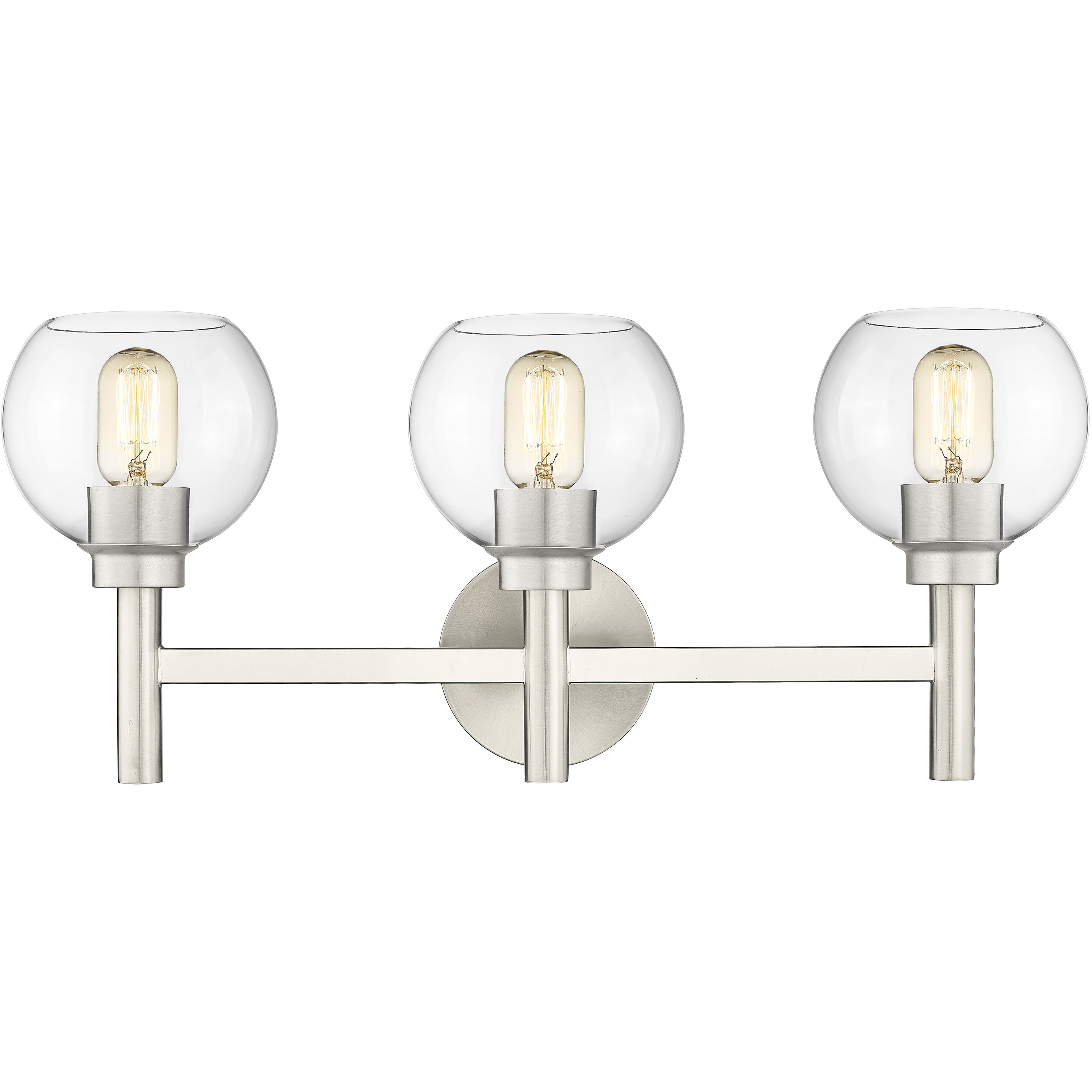 Sutton 3 Light 23.75 inch Brushed Nickel Vanity Wall Light