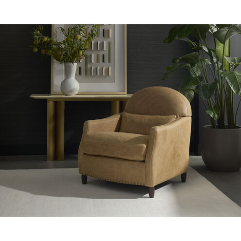 Cynthia Camel Leather Lounge Chair