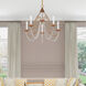 Alessia 5 Light 24 inch Antique Gold Leaf Chandelier Ceiling Light