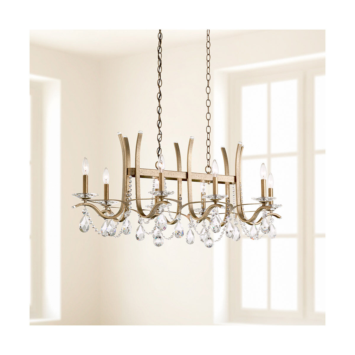 Vesca 8 Light 24 inch Etruscan Gold Chandelier Ceiling Light in Heritage