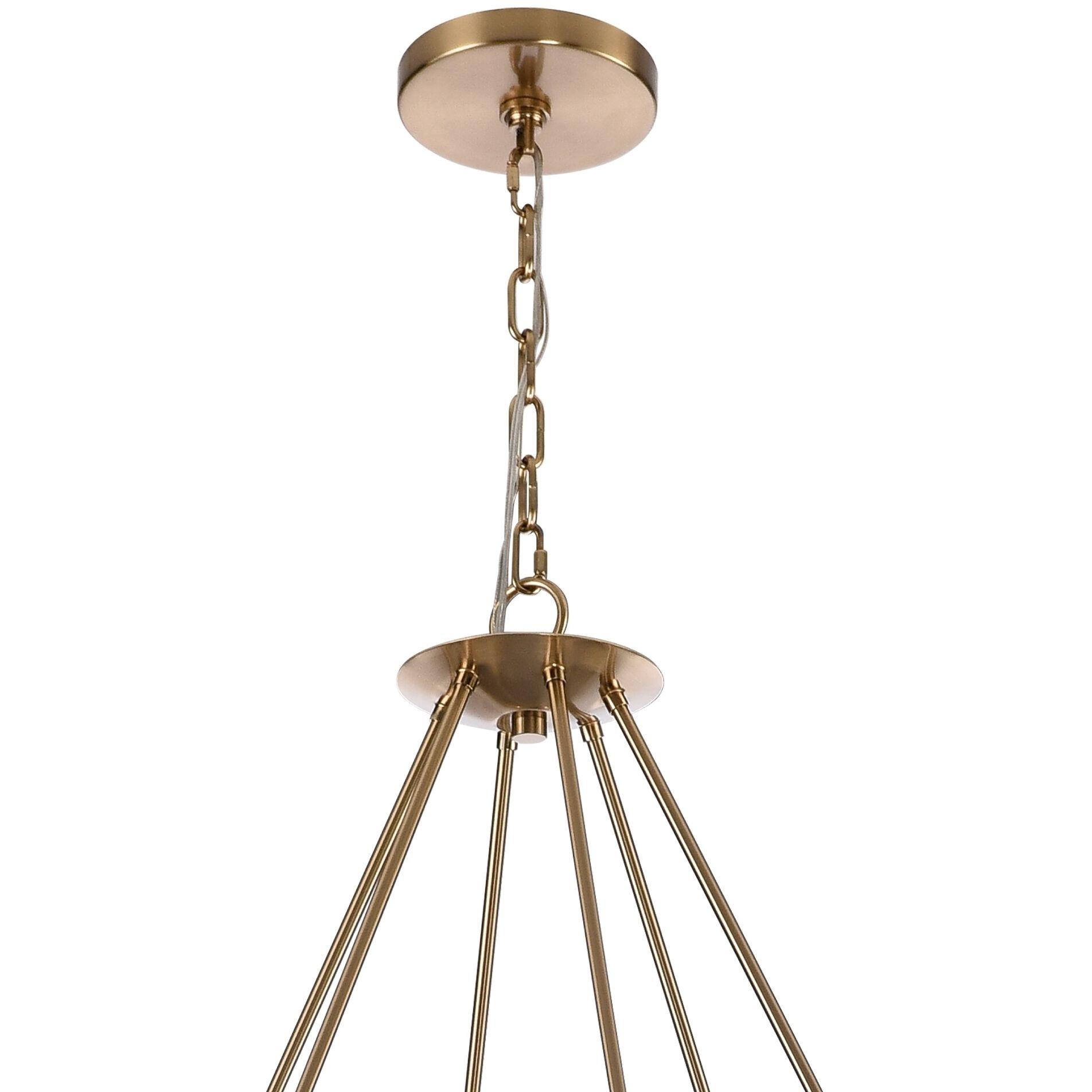 Cabana 12 Light 52 inch Lacquered Gold Chandelier Ceiling Light