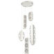 Tessera LED 21.3 inch Salt White Multi-Pendant Ceiling Light