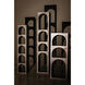 Aqueduct Matte Black Bookcase, C