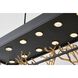 Canada 12 Light 12 inch Matte Black Chandelier Ceiling Light